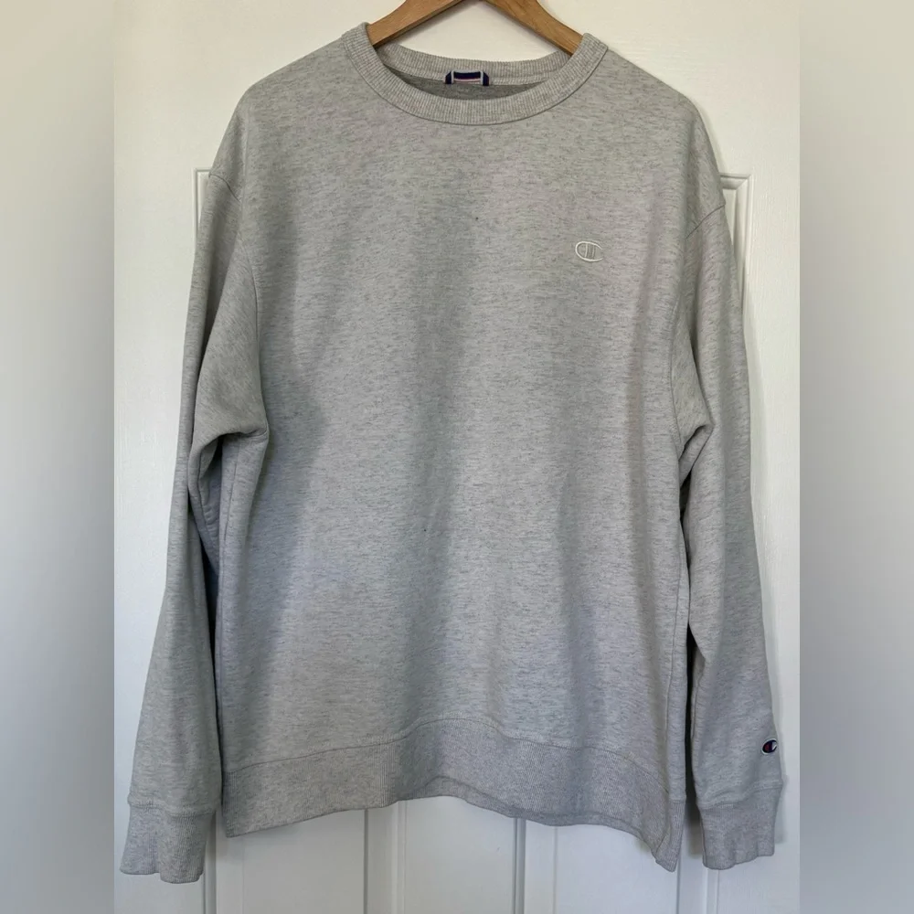 Champion Reverse Weave Crewneck Sweatshirt Gray XL Men’s Athletic Pullover Logo